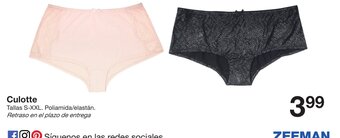 Zeeman Culotte oferta
