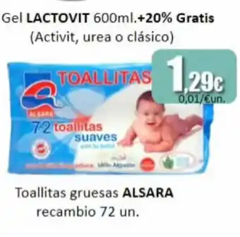 Toallitas Gruesas Alsara Recambio 72un