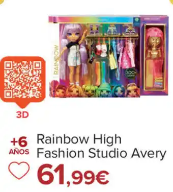 Carrefour Rainbow High AÑOS Fashion Studio Avery oferta