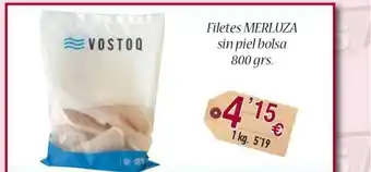 Congelados Copos Filetes Merluza Sin Piel Bolsa 800grs oferta