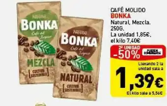 Hiperber Café Molido Bonka 250g oferta