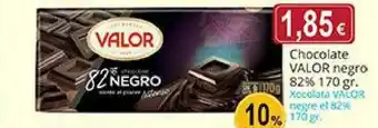 Supermercados Bip Bip Chocolate Valor Negro 170gr oferta