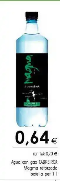 Cash Ifa água Con Gas Cabreiroa Magma Reforzado 1l oferta