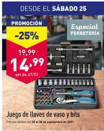 ALDI Juego de llaves de vaso y bits oferta