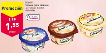 ALDI President Crema de queso para untar 125 g oferta