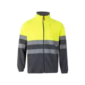 Brico Depôt Chaqueta polar bicolor av 5xl gris/amarillo fl£or oferta