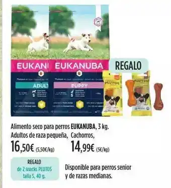 El Corte Inglés Eukanuba Alimento Seco Para Perros Adultos De Raza Pequena Cachorros 3kg oferta