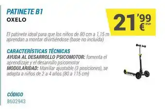 Decathlon Patinete B1 Oxelo oferta