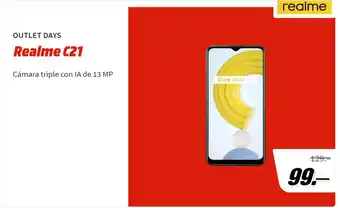 MediaMarkt Realme Outlet Days Realme C21 oferta