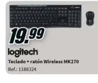 MediaMarkt Logitech Teclado + ratón Wireless MK270 oferta