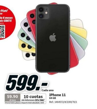 MediaMarkt Iphone 11 64GB oferta