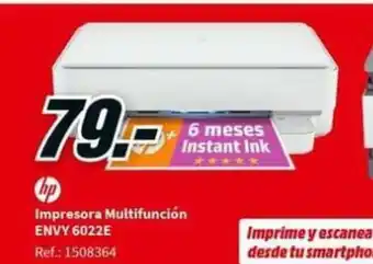 MediaMarkt HP Impresora Multifunción Envy 6022E oferta