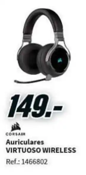 MediaMarkt Cosair Virtuoso Wireless Auriculares oferta