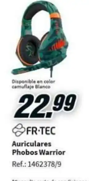 MediaMarkt Fr-Tec Auriculares Phobos Warrior oferta