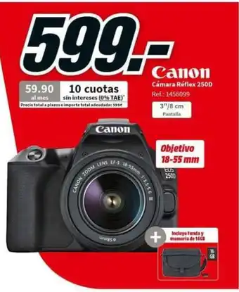 MediaMarkt Canon Cámara Reflex 2500 oferta
