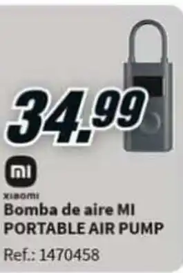 MediaMarkt Bomba de aire MI Portable Air Pump oferta