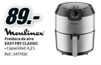 MediaMarkt Moulinex Freidora de aire Easy fry classic oferta