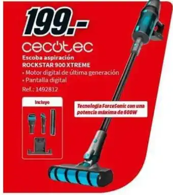 MediaMarkt Cecotec Escoba aspiracion Rockstar 900 Xtreme oferta