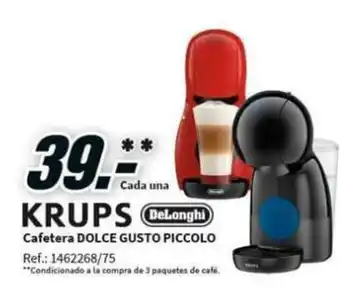 MediaMarkt Krups Cafetera Dolce Gusto Piccolo oferta