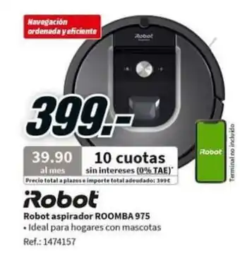 MediaMarkt Robot Aspirador Roomba 975 oferta