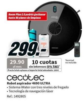MediaMarkt Cecotec Robot aspirador 4690 Ultra oferta