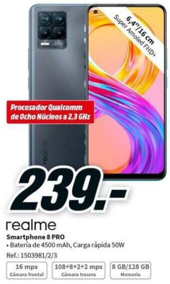 MediaMarkt Realme Smartphone 8 Pro oferta
