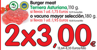 Alimerka Ternera Asturiana Burger Meat 110g oferta