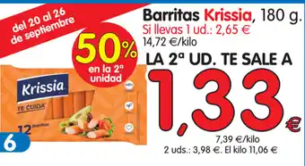 Alimerka Krissia Barritas 180g oferta