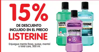 Alimerka Listerine de Descuento Incluido En El Precio oferta