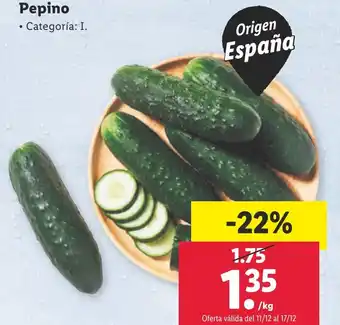 Lidl Pepino oferta