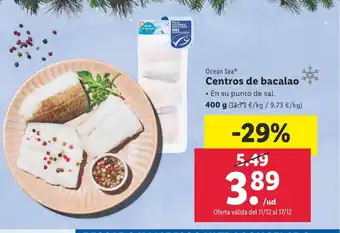 Lidl Centros de bacalao oferta