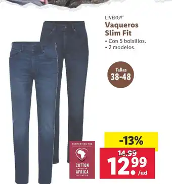 Lidl LIVERGY® Vaqueros Slim Fit oferta