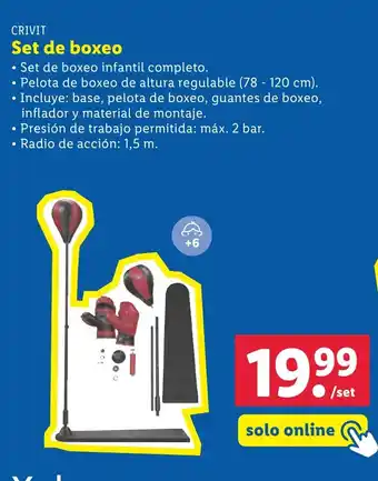 Lidl CRIVIT Set de boxeo oferta