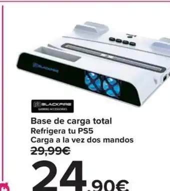 Carrefour Base de carga total Refrigera tu PS5 Carga a la vez dos mandos oferta