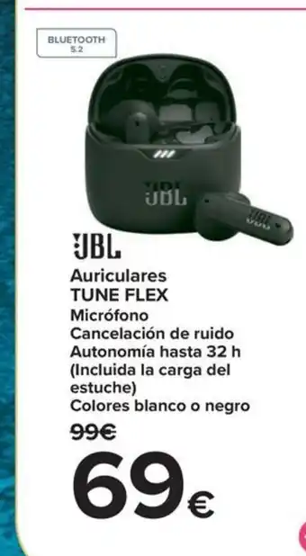 Carrefour JBL Auriculares TUNE FLEX Micrófono oferta