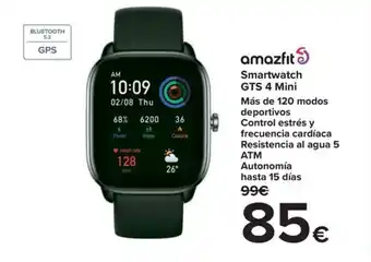 Carrefour amazfit Smartwatch GTS 4 Mini oferta