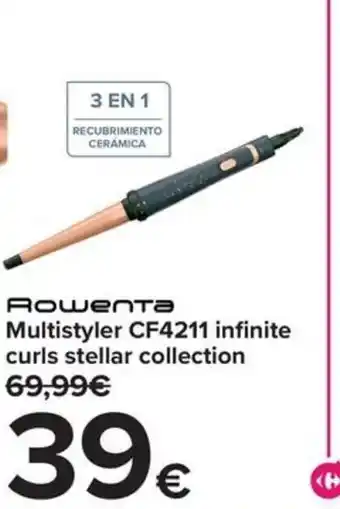 Carrefour Rowenta Multistyler CF4211 infinite curls stellar collection oferta