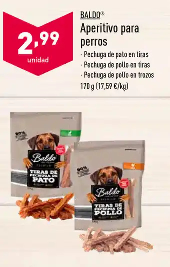 ALDI Baldo Aperitivo para perros oferta