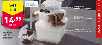 ALDI Home Creation Cajas de almacenaje oferta