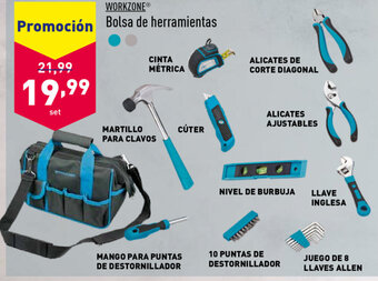 ALDI Workzone Bolsa de herramientas oferta