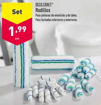 ALDI Deco Craft Rodillos oferta