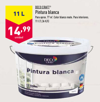 ALDI Deco Craft Pintura blanca oferta