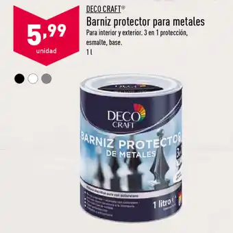 ALDI Deco Craft Barniz protector para metales 1l oferta