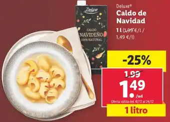 Lidl Delive Caldo de Navidad oferta