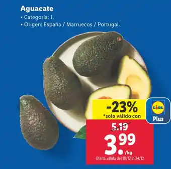 Lidl Aguacate oferta