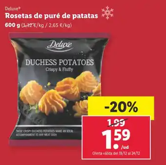 Lidl Deluxe® Rosetas de puré de patatas 600 g oferta