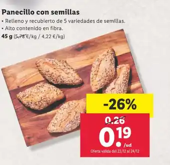 Lidl Panecillo con semillas oferta