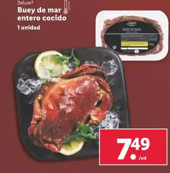 Lidl Deluxe® Buey de mar entero cocido oferta