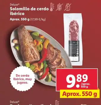 Lidl Deluxe® Solomillo de cerdo ibérico oferta