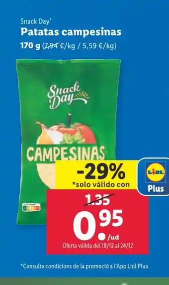 Lidl Snack Day Patatas campesinas oferta